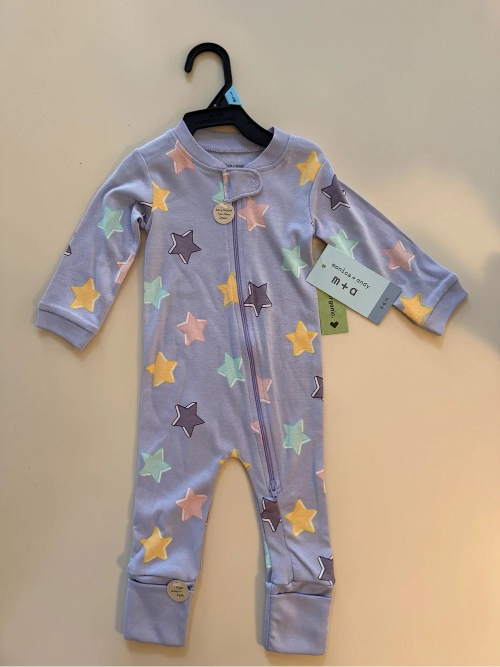 NWT Monica + Andy Organic Cotton Pajamas Lot (4 pairs) 3-6 months